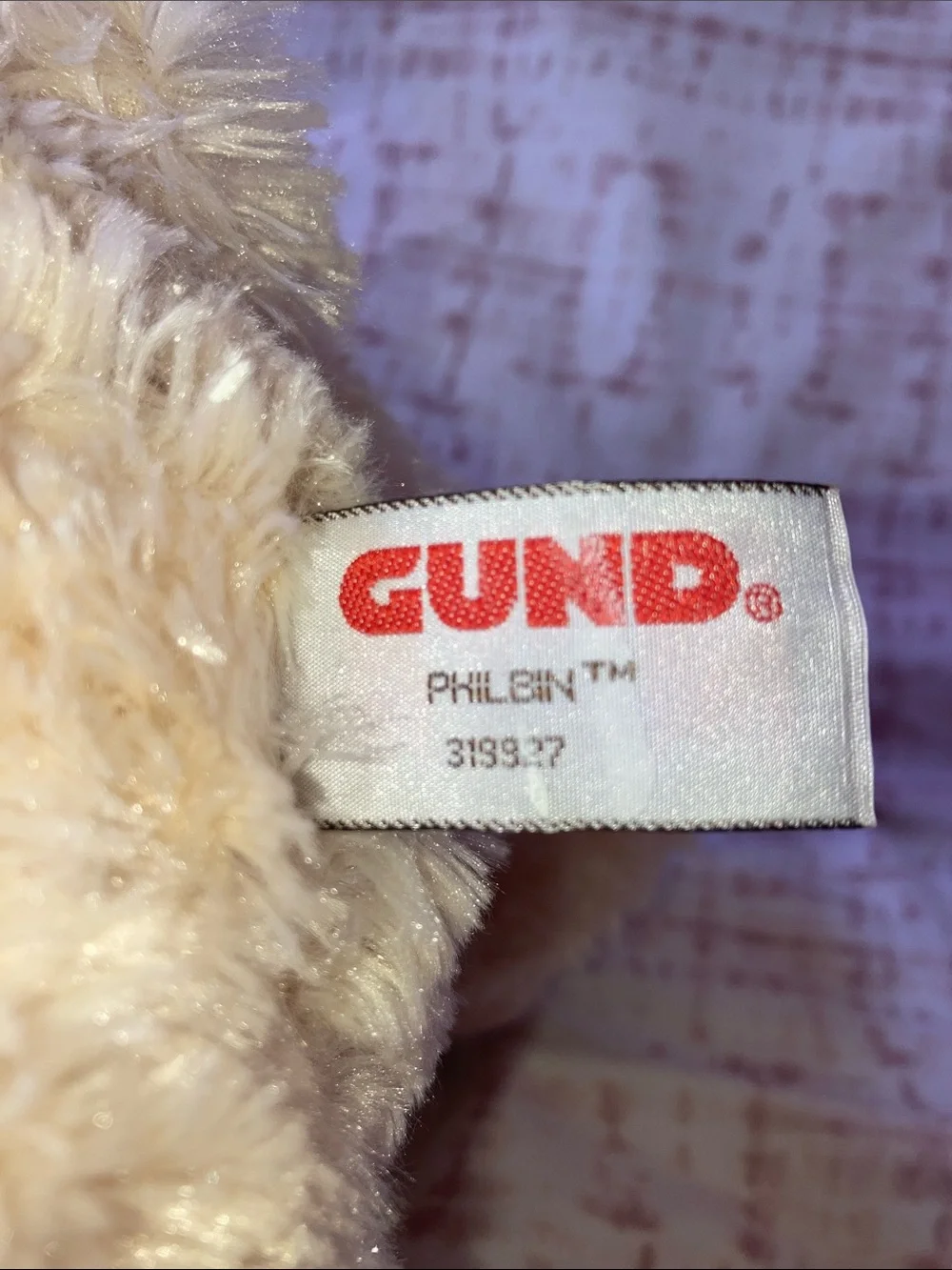 GUND Philbin Teddy Bear Plush Cream Tan Stuffed Animal Toy Lovey 16”